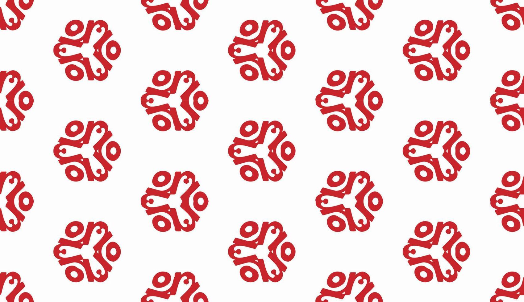 Red and white color seamless pattern texture and template. Multicolored. Colorful ornamental graphic design. vector