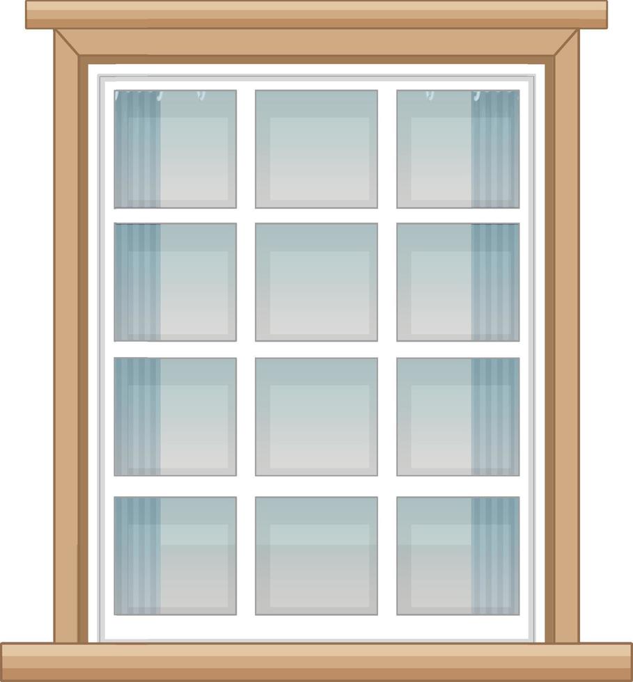 A window for apartment building or house facade vector