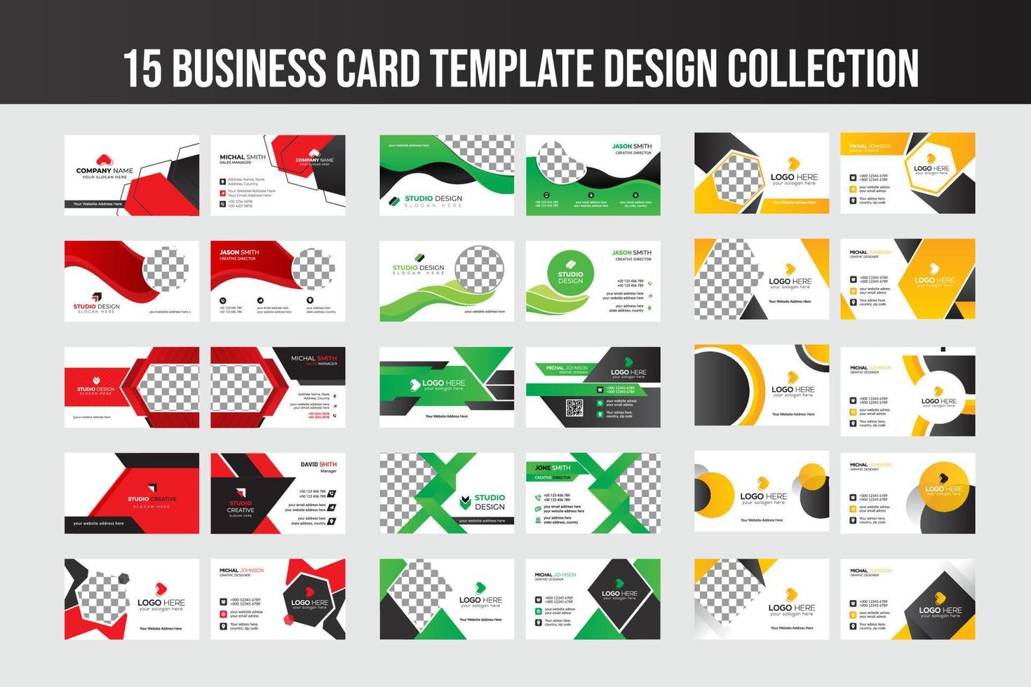 diseño de plantilla de tarjeta de visita creativa y moderna vector