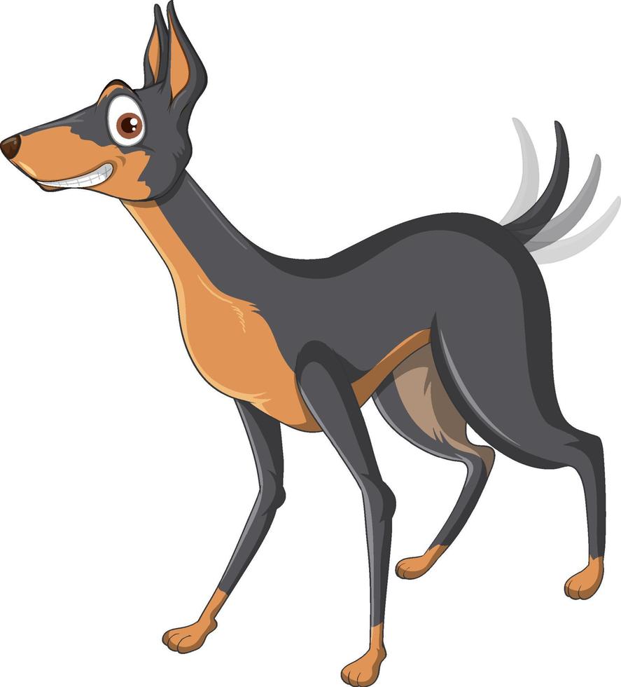 A Happy dog on white background vector