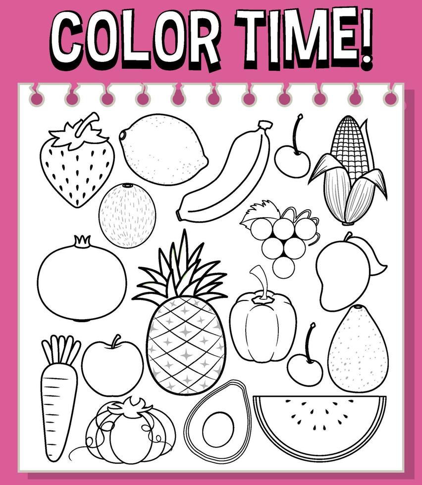 Colouring worksheet for student vector