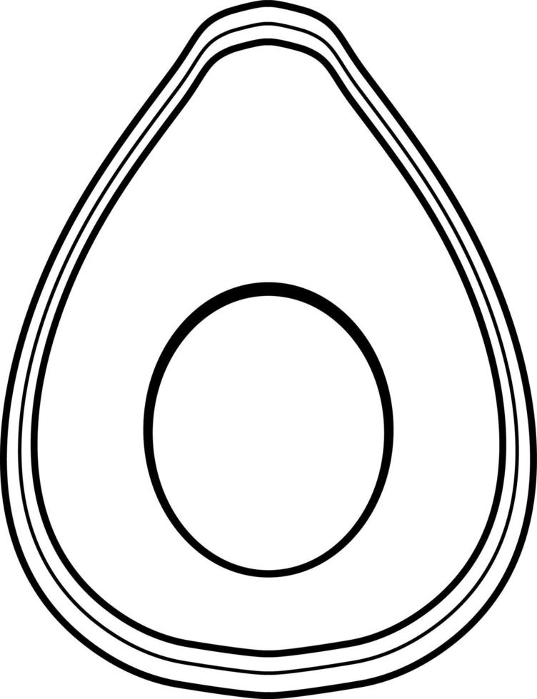 Black and white doodle character vector