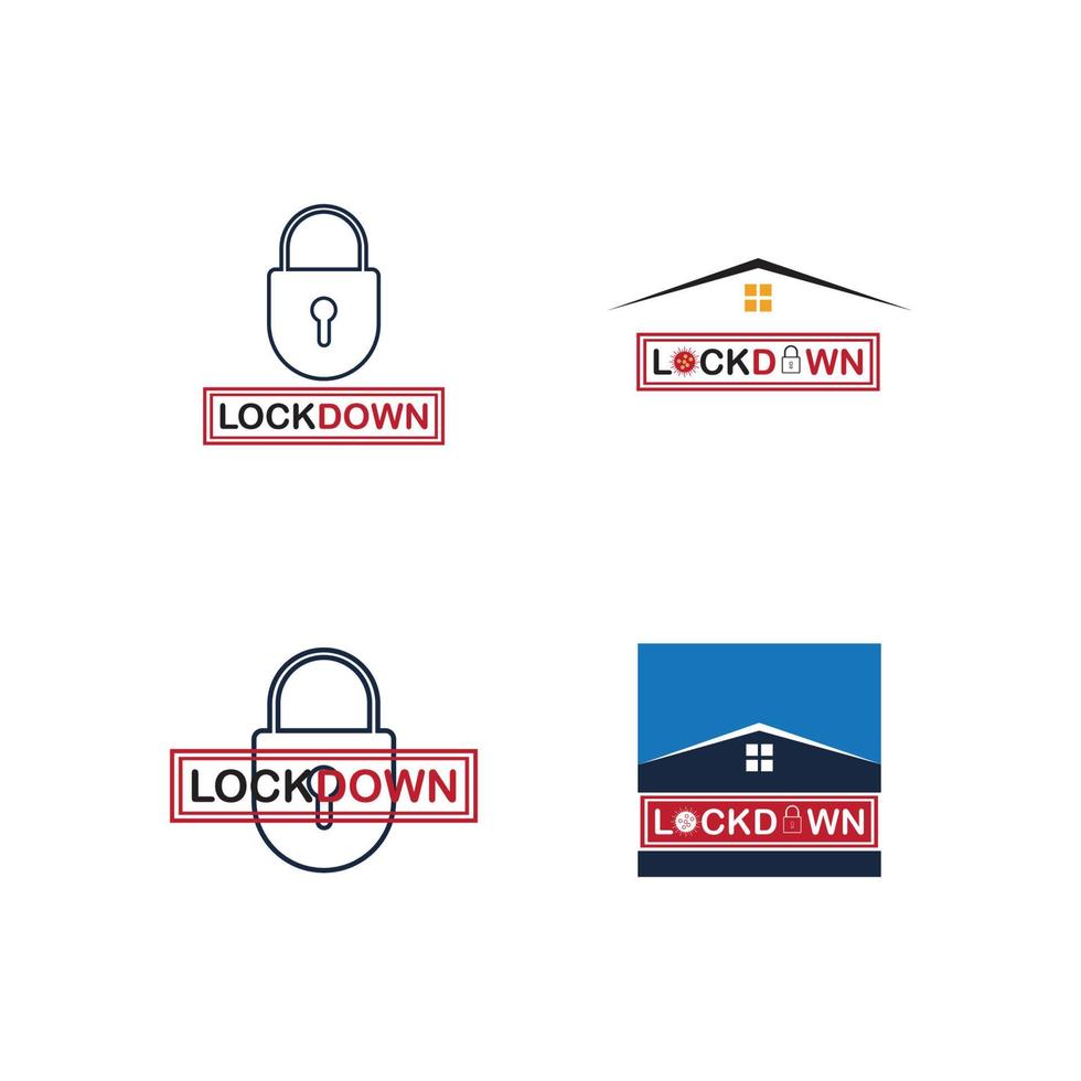 lockdown illustration vector