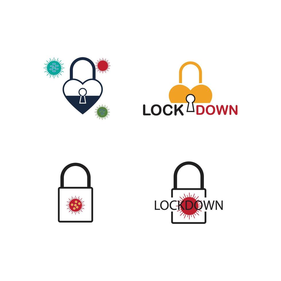 lockdown illustration vector