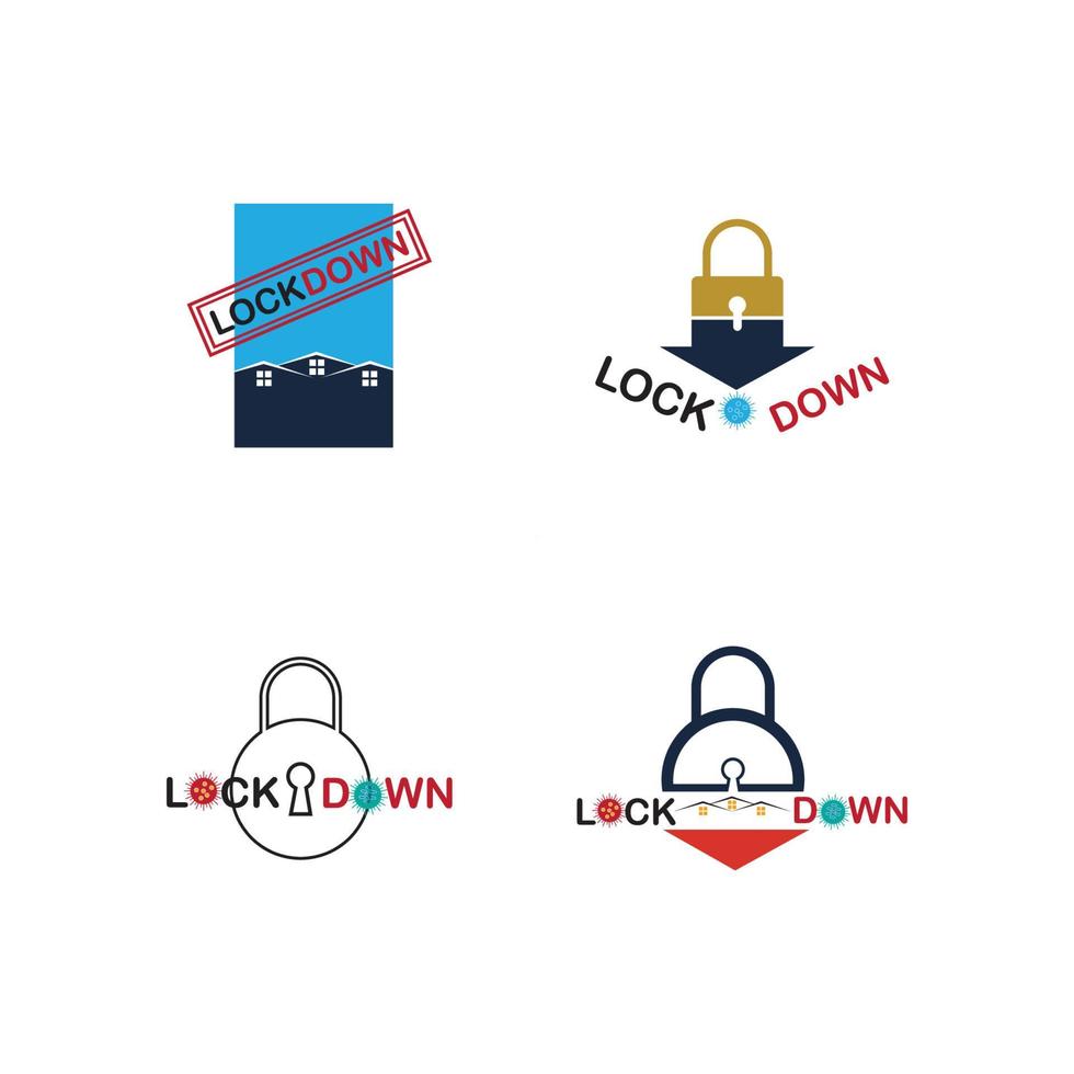 lockdown illustration vector