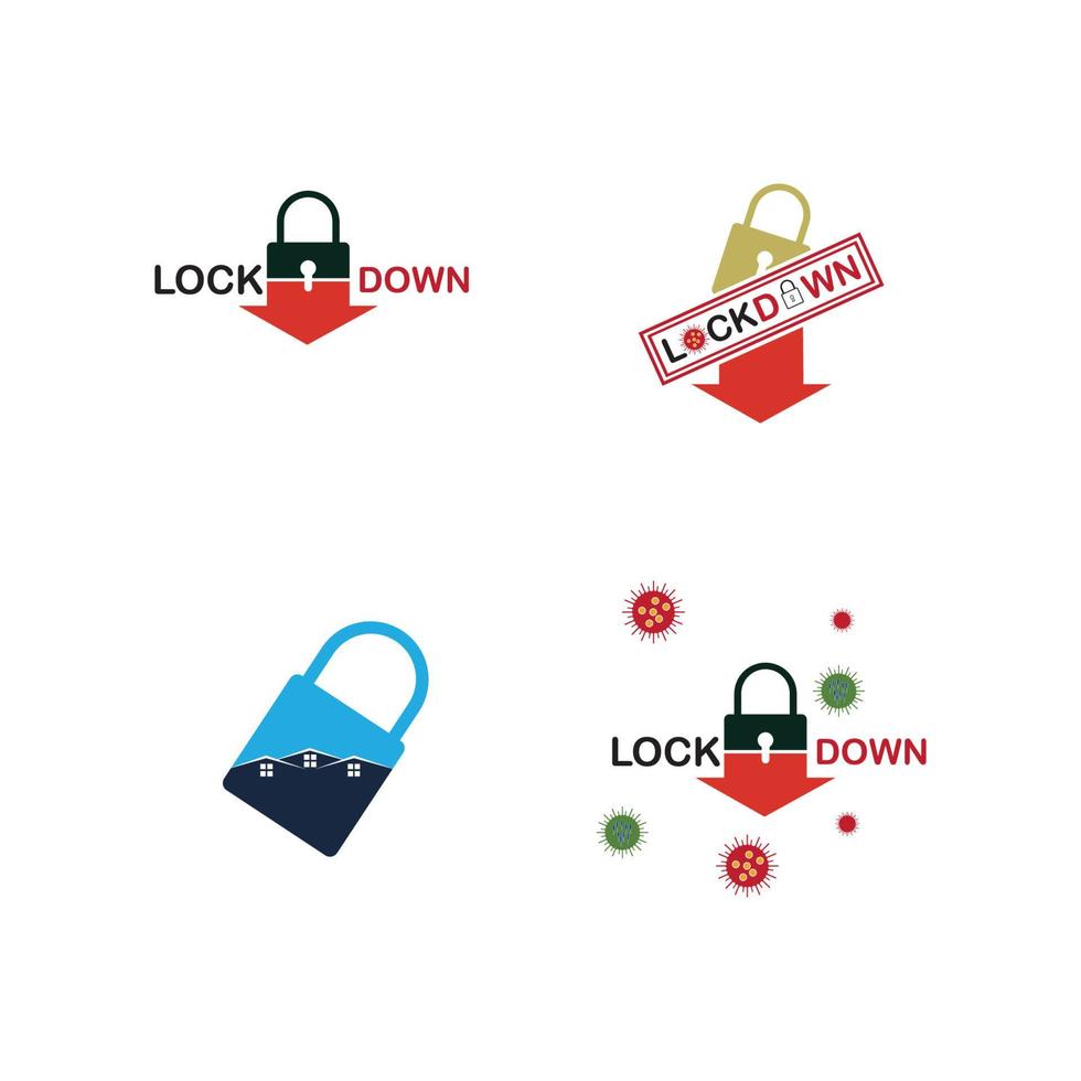 lockdown illustration vector