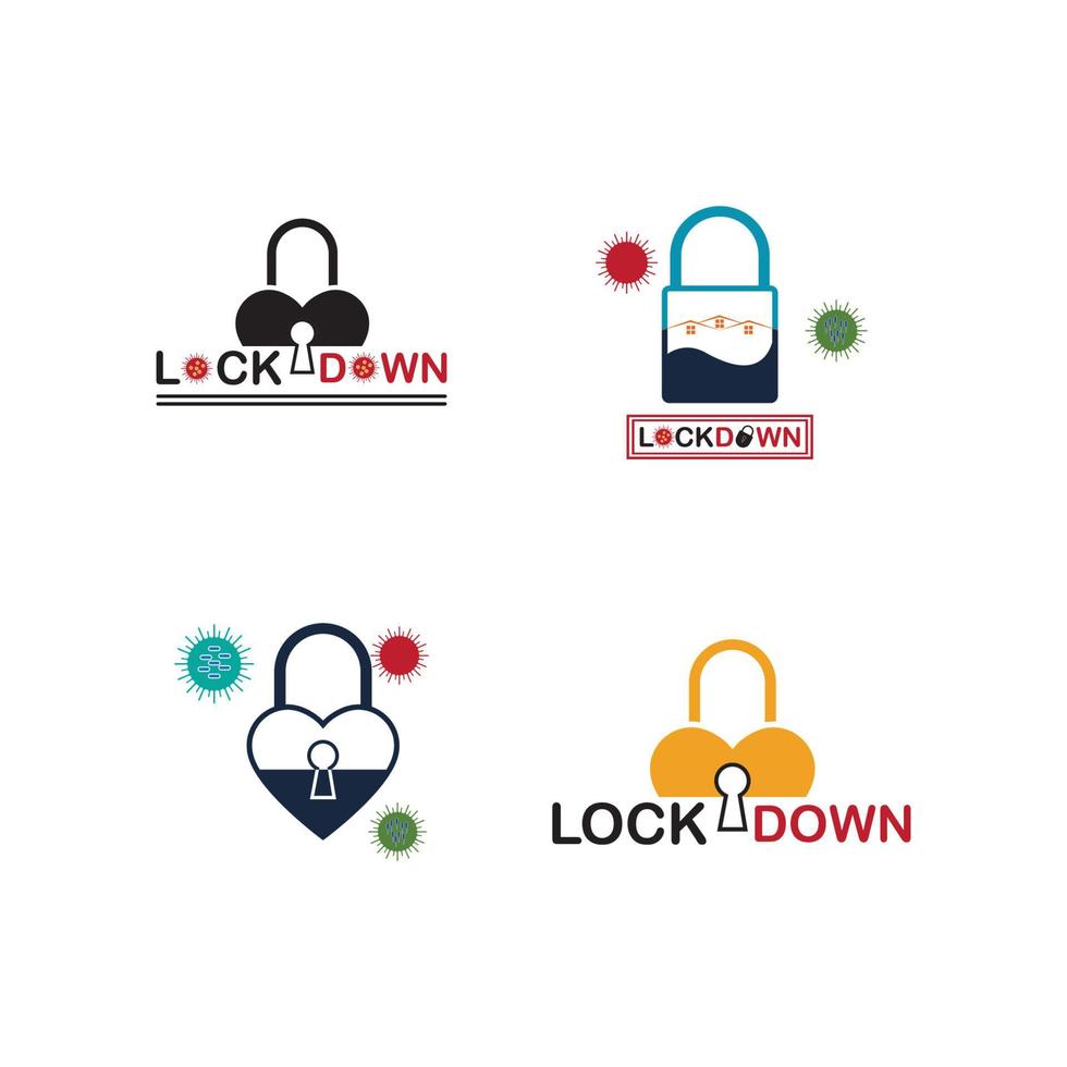 lockdown illustration vector