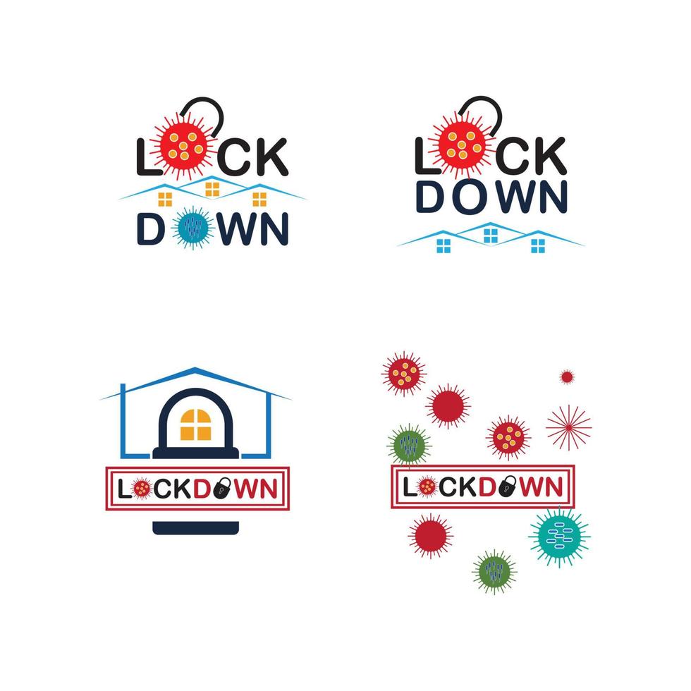 lockdown illustration vector