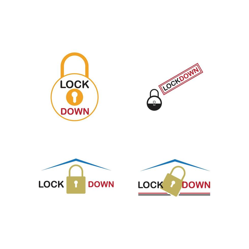 lockdown illustration vector