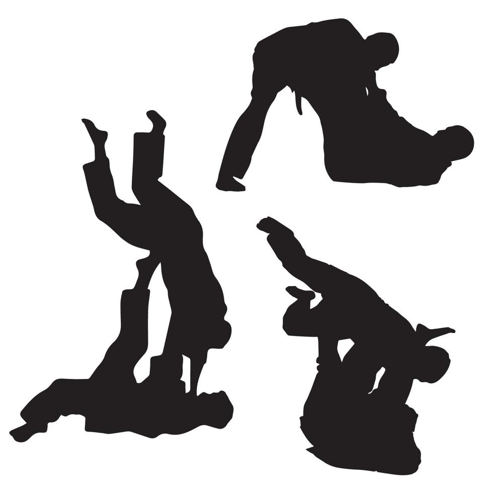 Jiu-Jitsu Fighting Vector on white background 4912573 Vector Art at Vecteezy