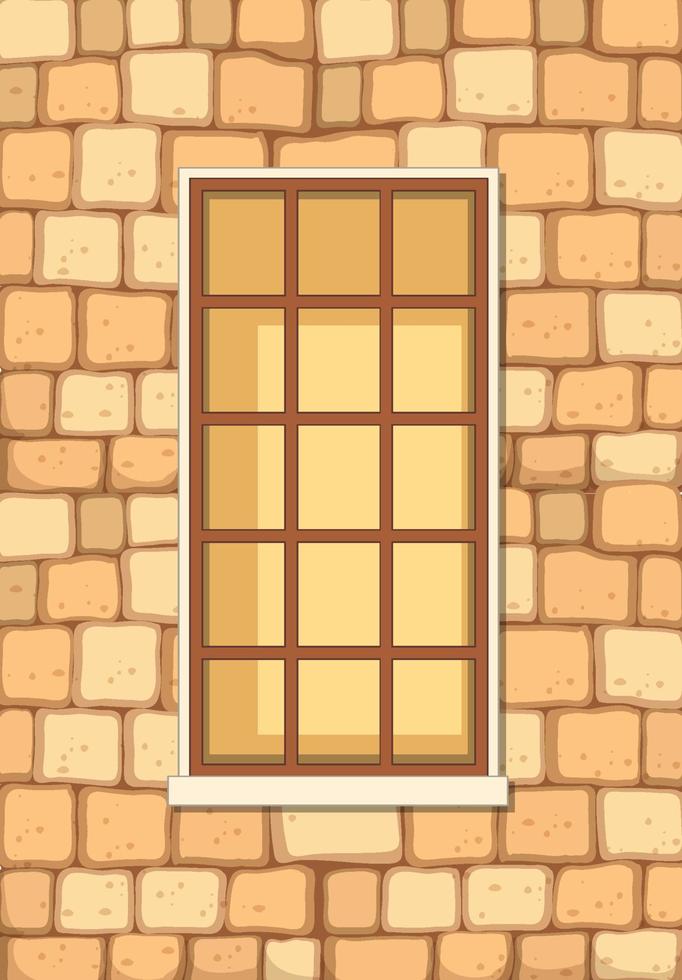 A window for apartment building or house facade vector