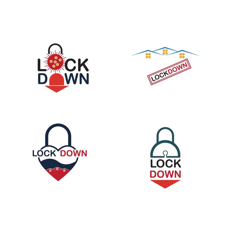 lockdown illustration vector