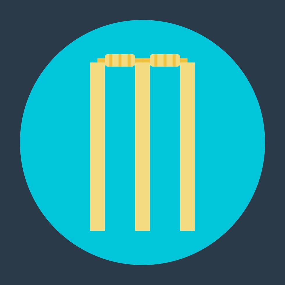 Cricket Wicket Concepts vector