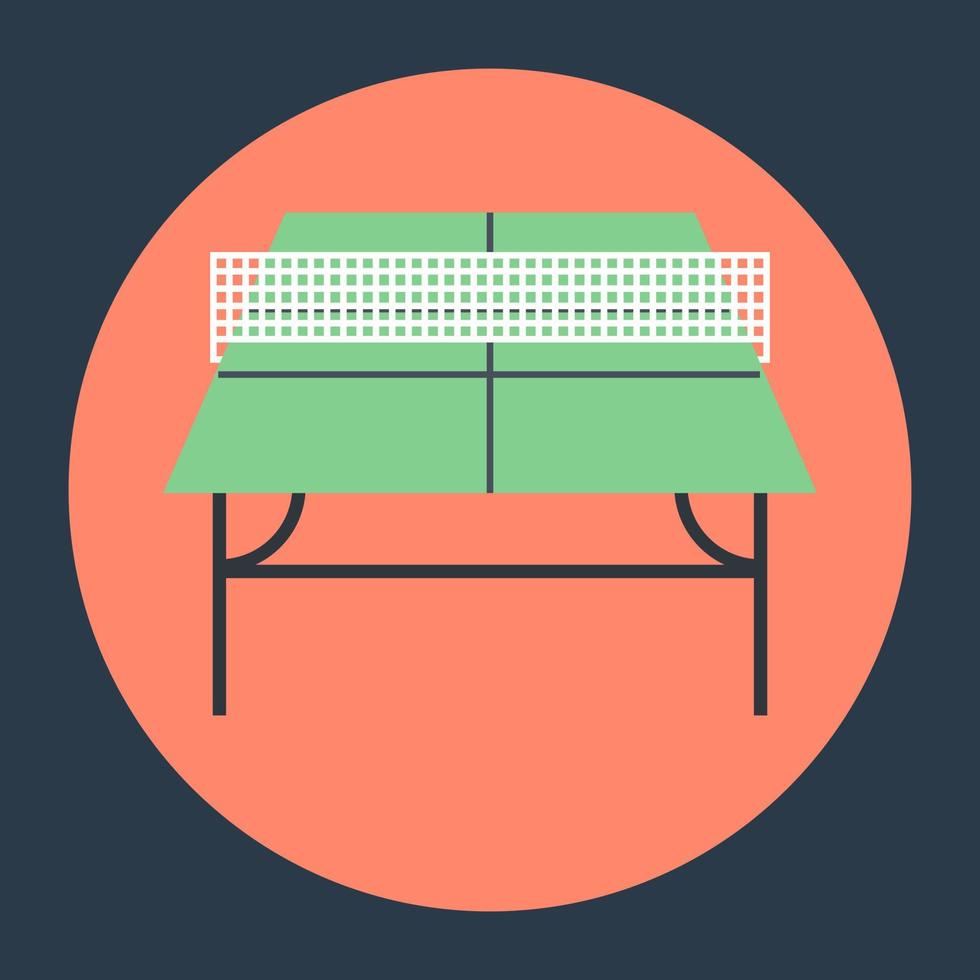 conceptos de mesa de tenis vector