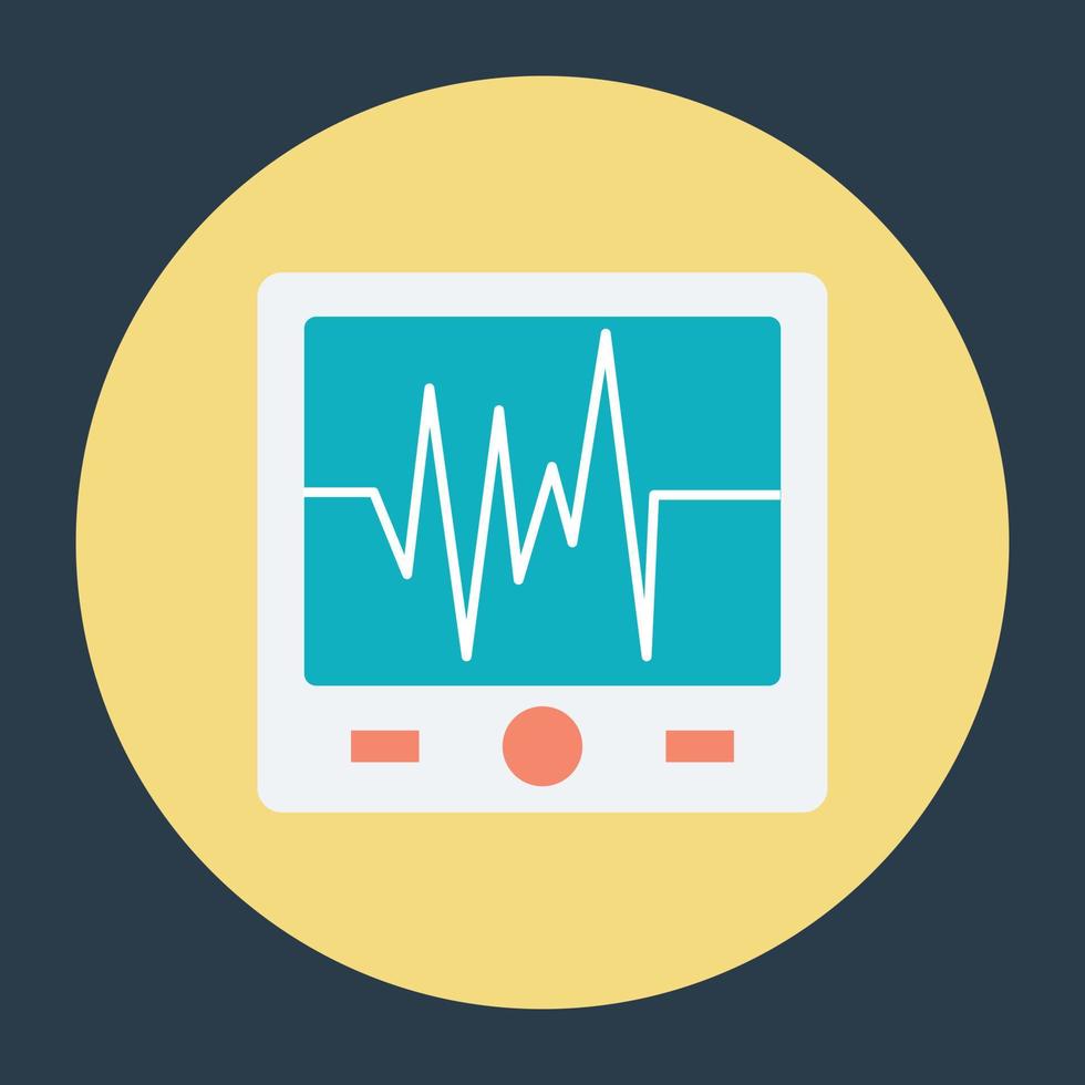 conceptos de la máquina ecg vector