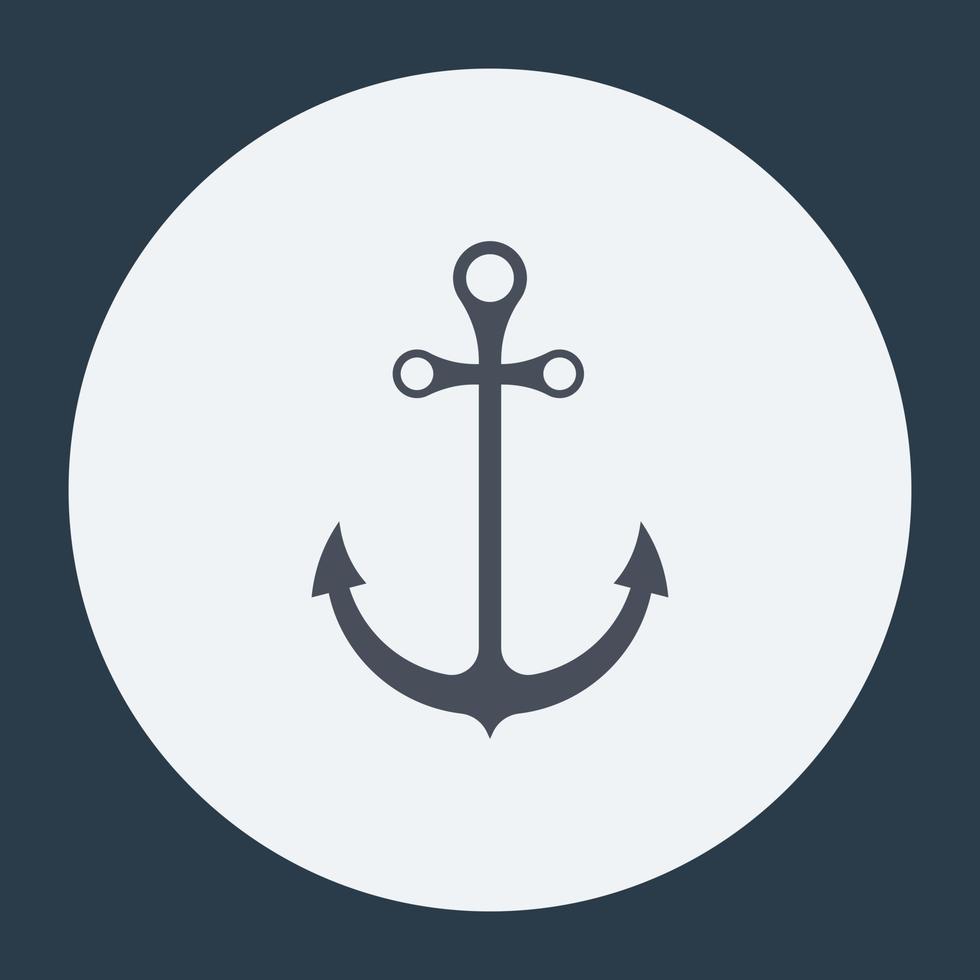 Trendy Anchor Concepts vector