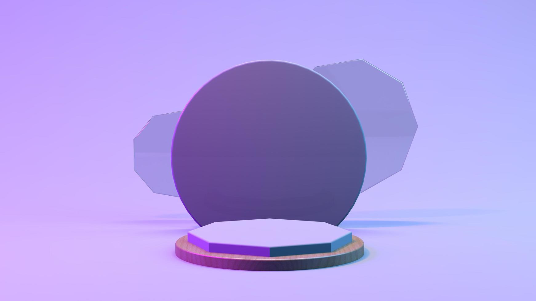 3D Podium with Gradient for product presentation photo