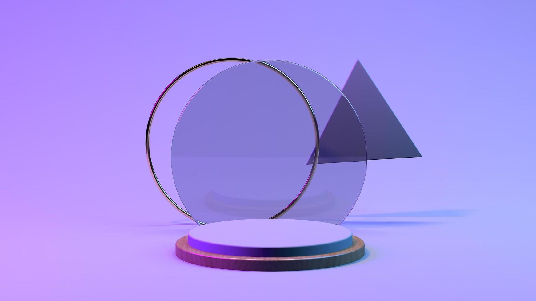 3D Podium with Gradient for product presentation photo