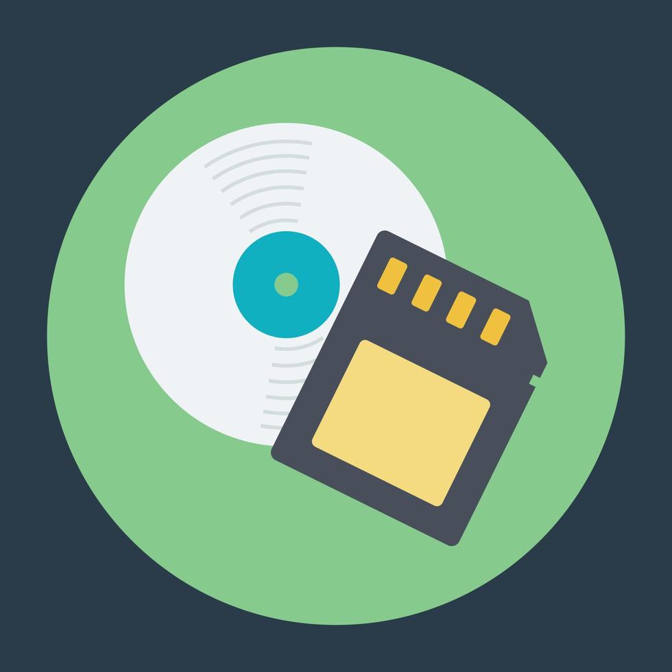 Storage Devices Concepts vector