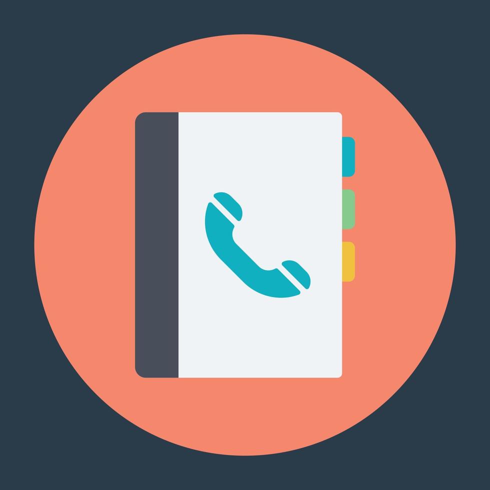 Phone book Concepts vector