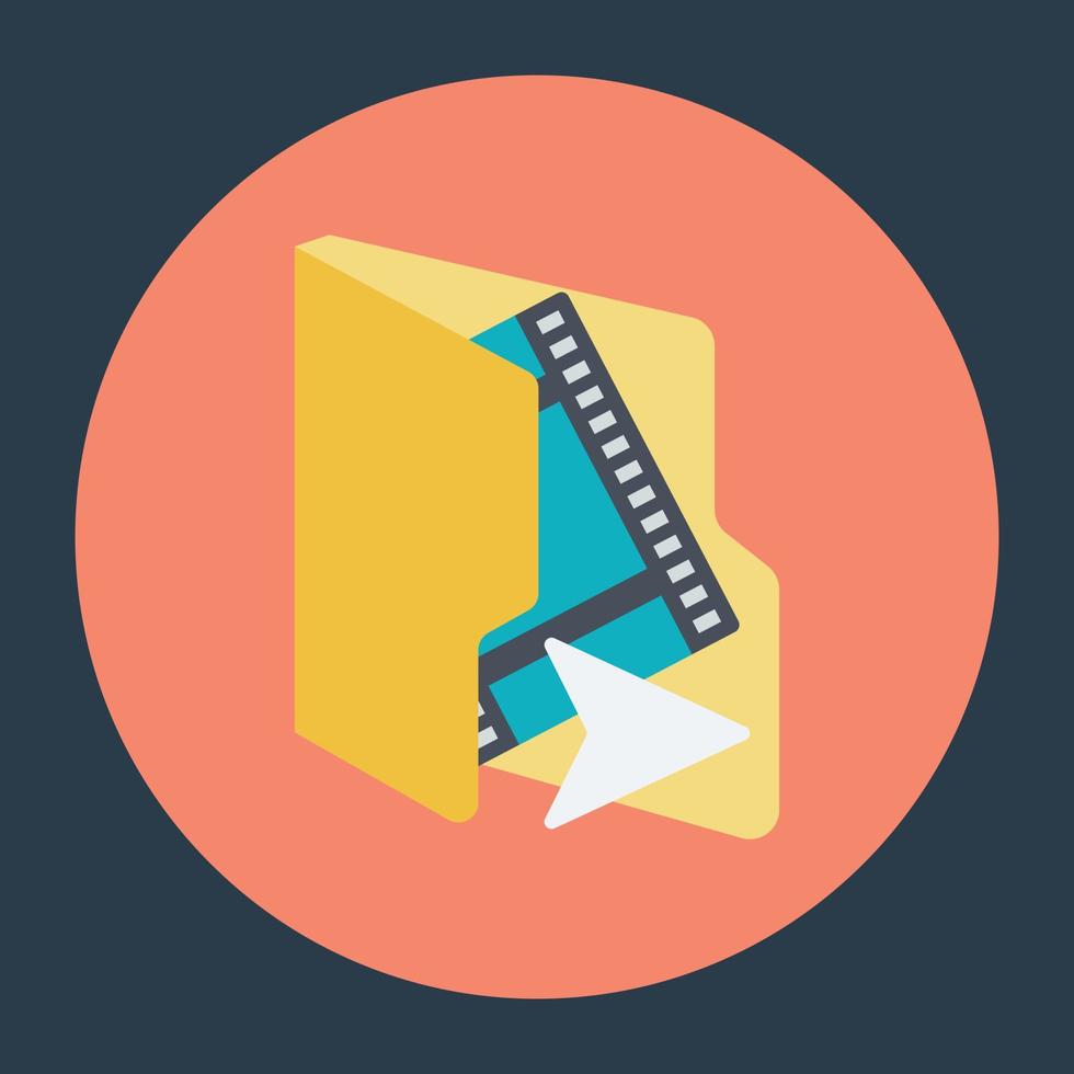 Movie Folder Concepts vector