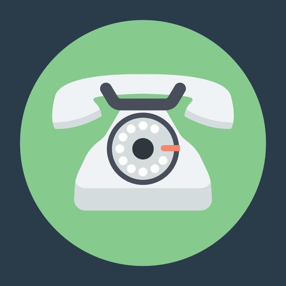 Trendy Telephone Concepts vector