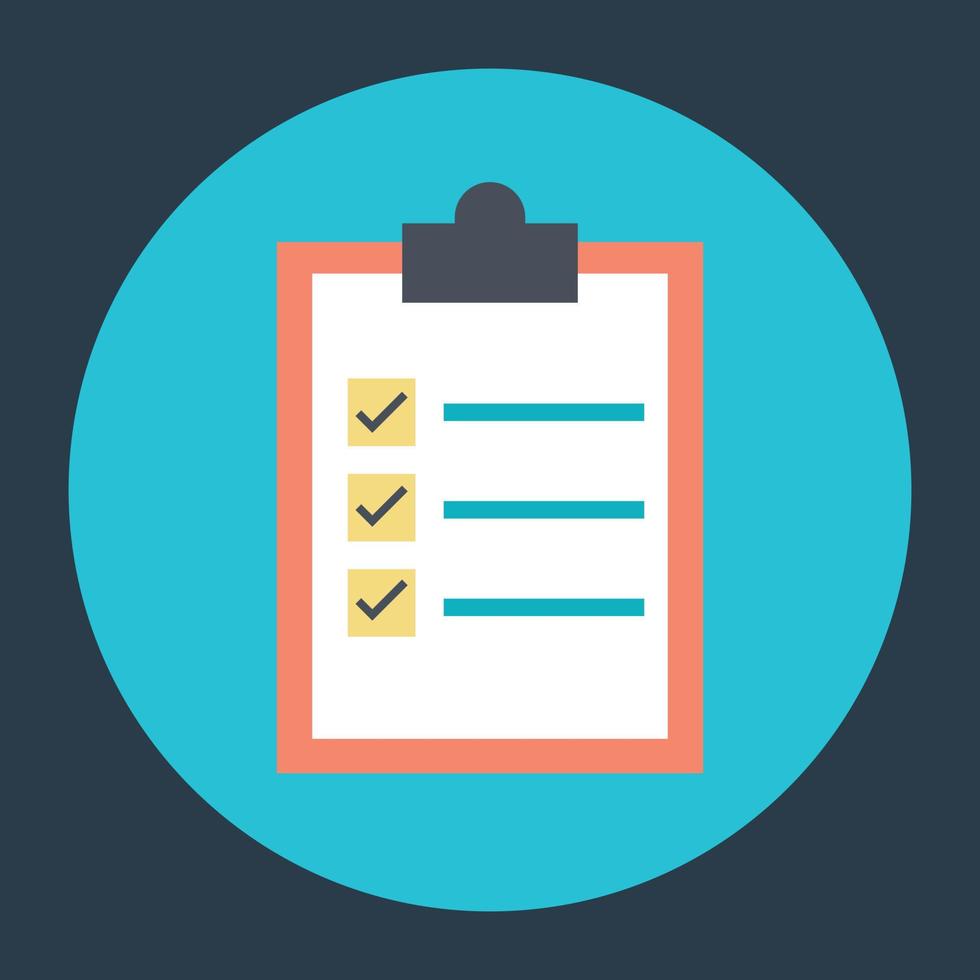 Clipboard List Concepts vector