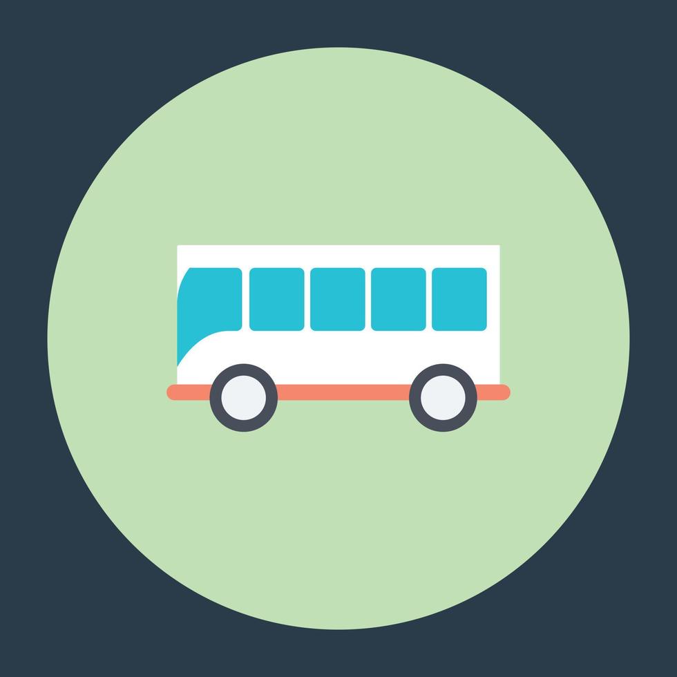 Trendy Bus Concepts vector