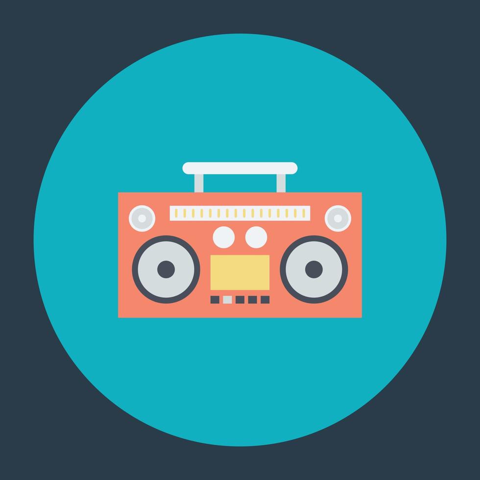 Trendy Boombox Concepts vector