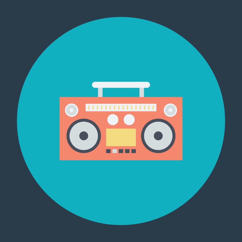 Trendy Boombox Concepts vector