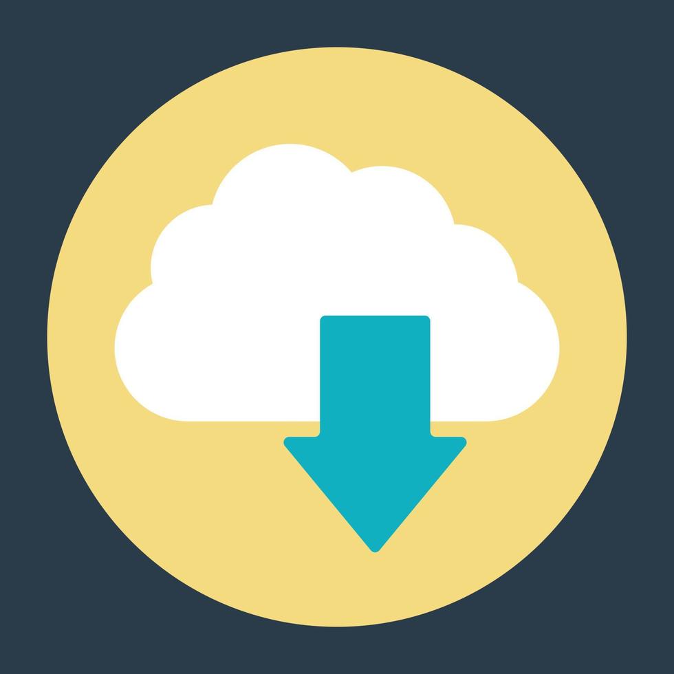 Cloud Downloading Concepts vector