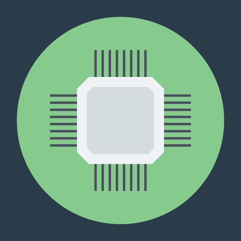 Processor Chip Concepts vector