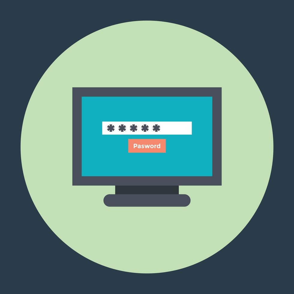 Computer Password Concepts vector