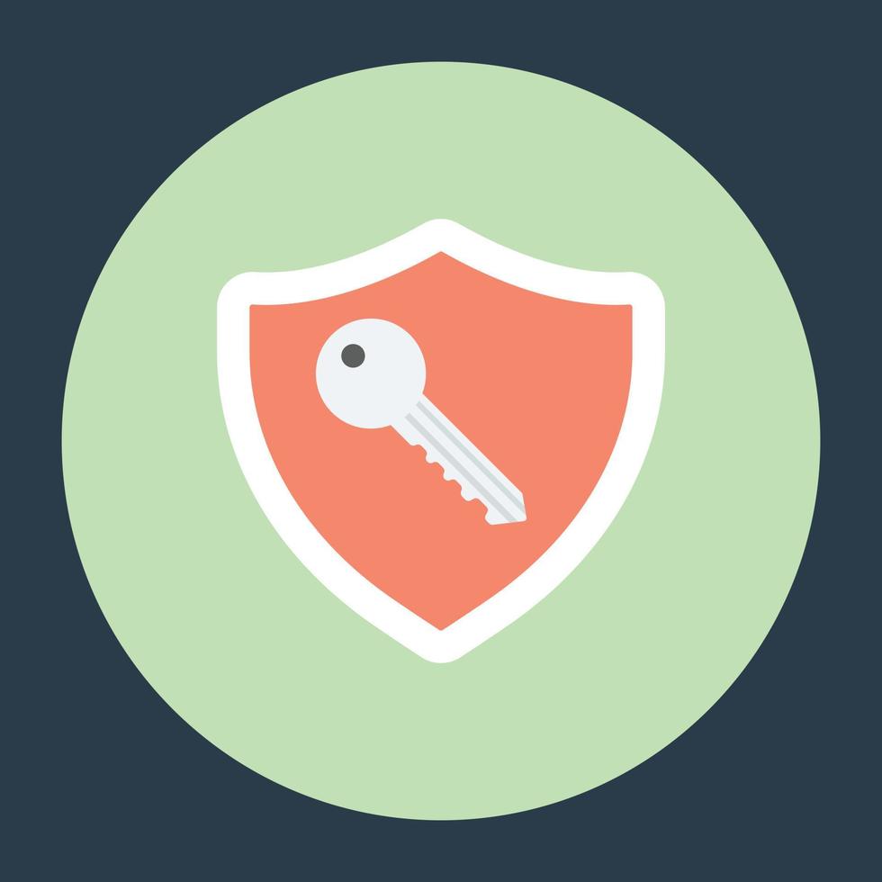 Shield with Key 6353627 Vector Art at Vecteezy
