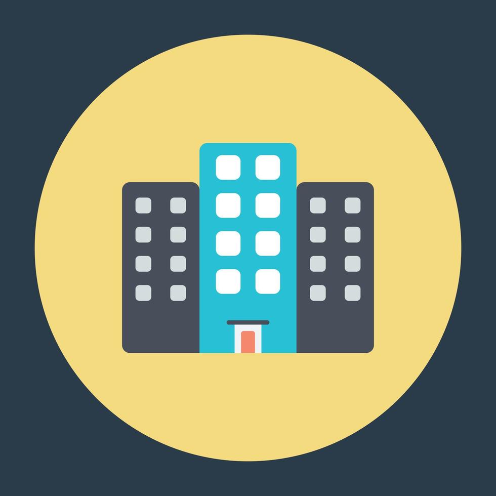 Trendy Building Concepts vector