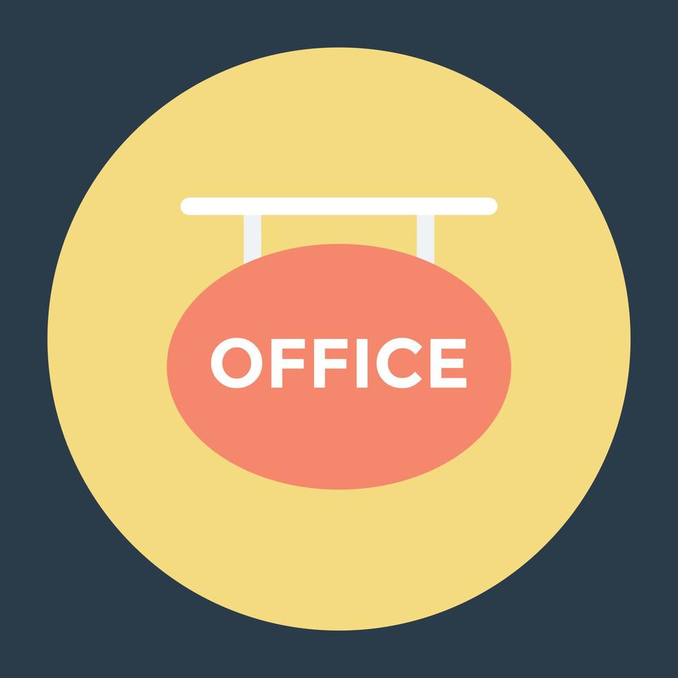 Office Signboard Concepts vector