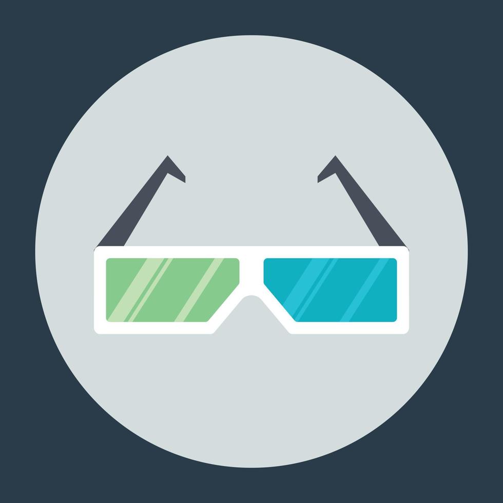 3D Glasses Concepts vector