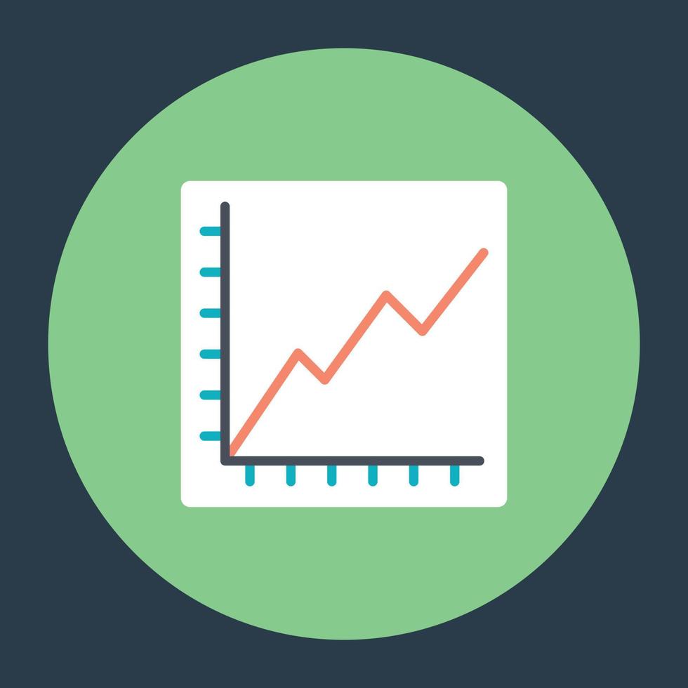 Line Graph Concepts vector