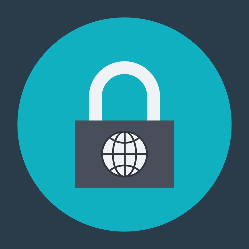 Trendy Padlock Concepts vector
