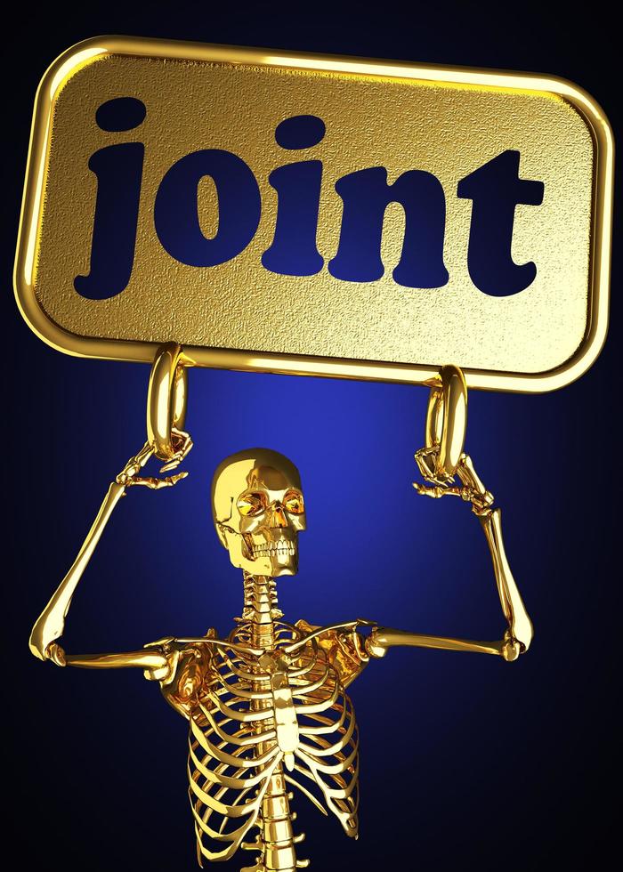 joint word and golden skeleton photo