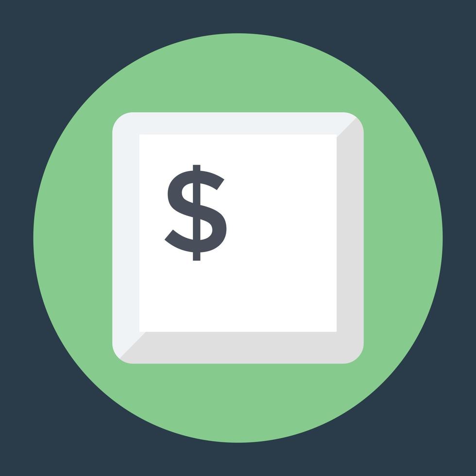Dollar Button Concepts vector