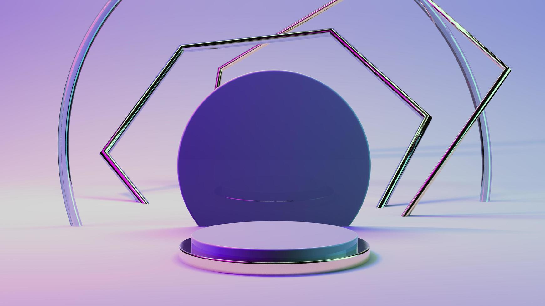 3D Podium with Gradient for product presentation photo