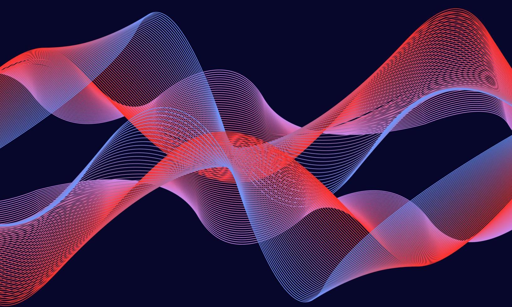 ilustración de fondo abstracto con líneas de onda textura de banda premium para banner, antecedentes comerciales. plantilla de vector horizontal oscuro