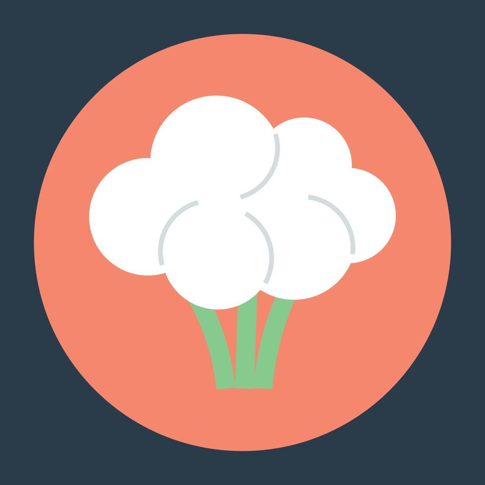 Trendy Cauliflower Concepts vector