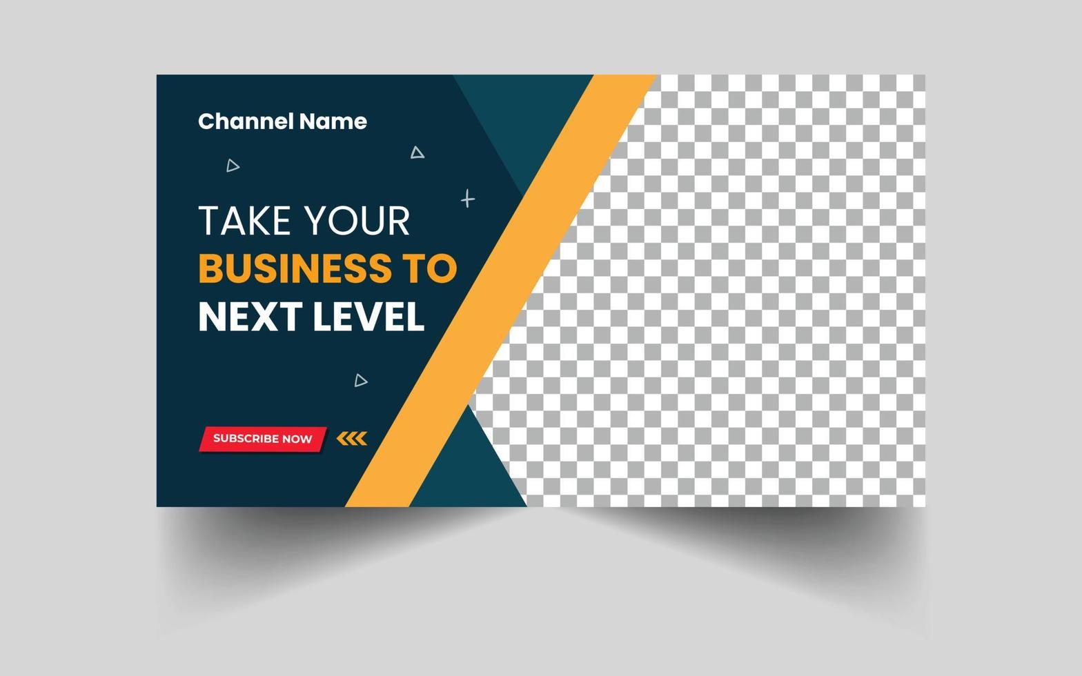Digital marketing agency and corporate video thumbnail and web banner template. vector