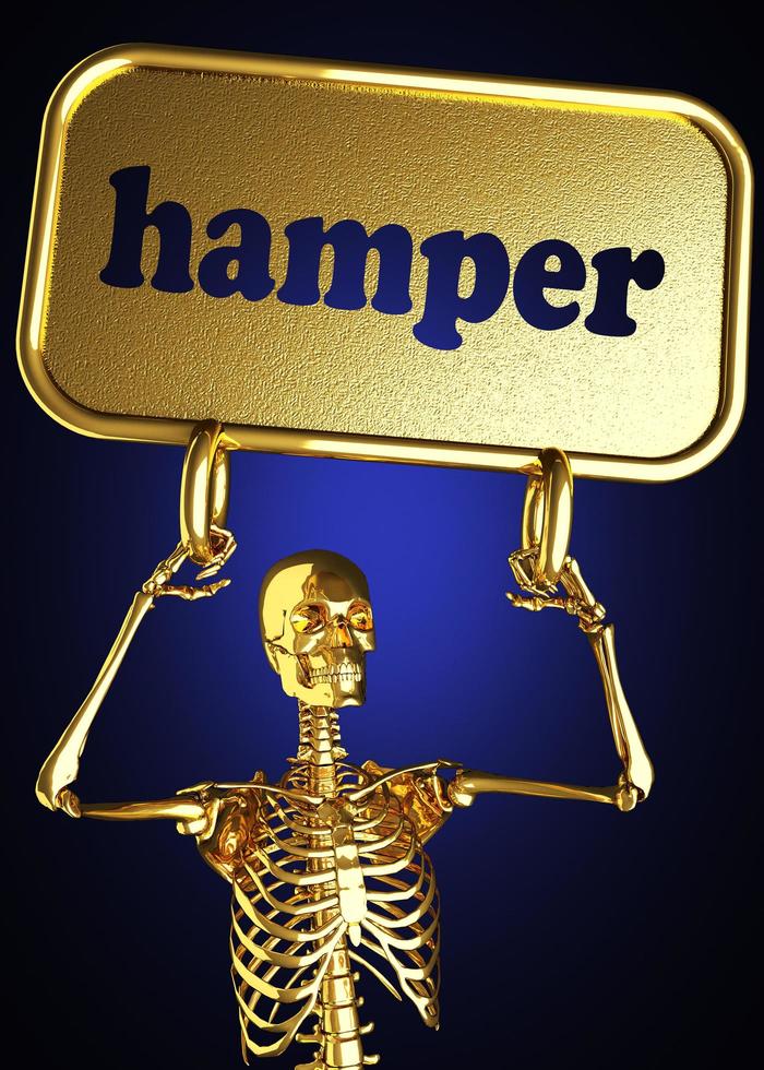 hamper word and golden skeleton photo