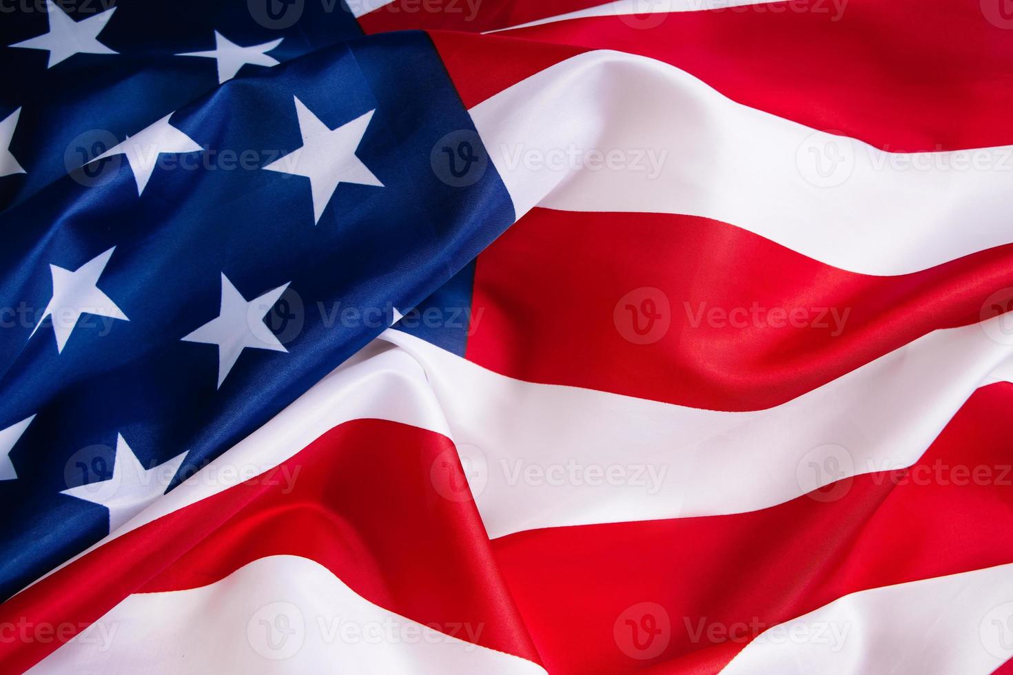American flag background. photo