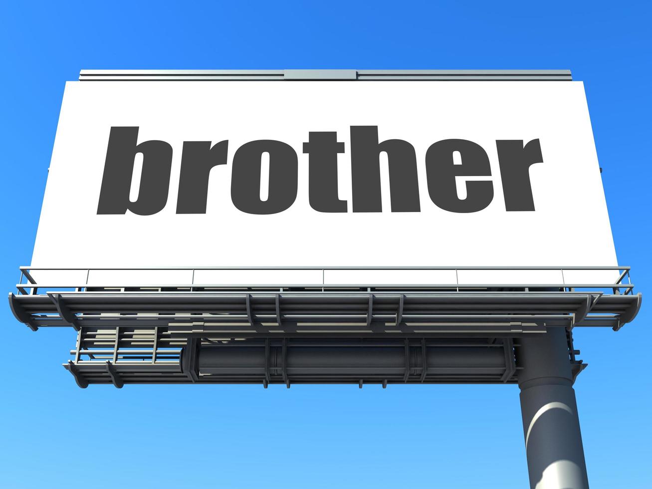 brother word on billboard photo