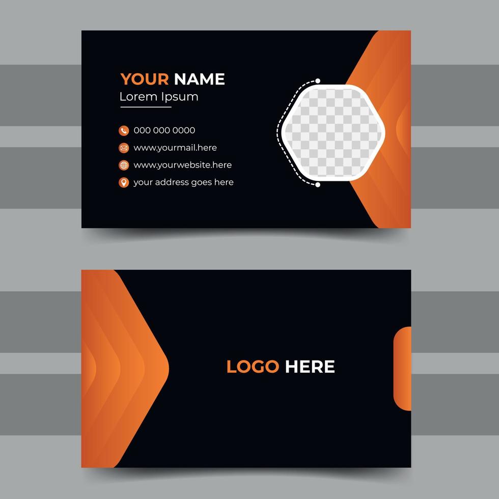 Modern Business Card Design Vector Template