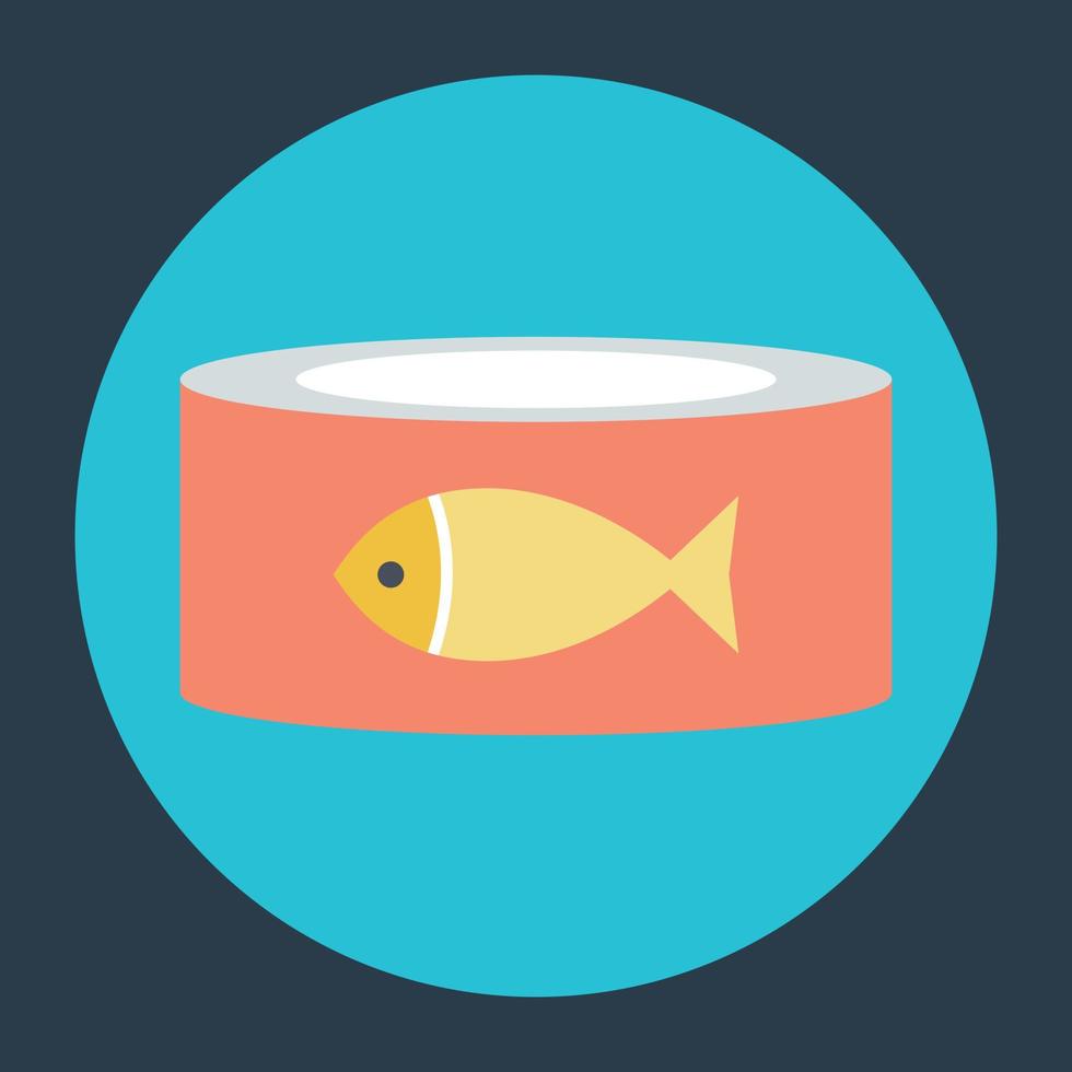 conceptos de conservas de pescado vector